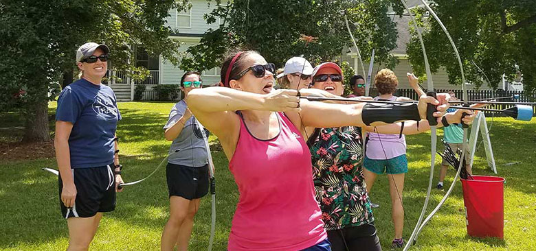 combat archery team building